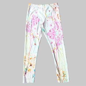 NWT Grizas Abstra Splattered Pattern Leggings